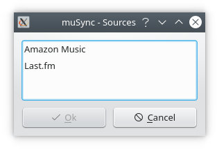 List of muSync supported source services